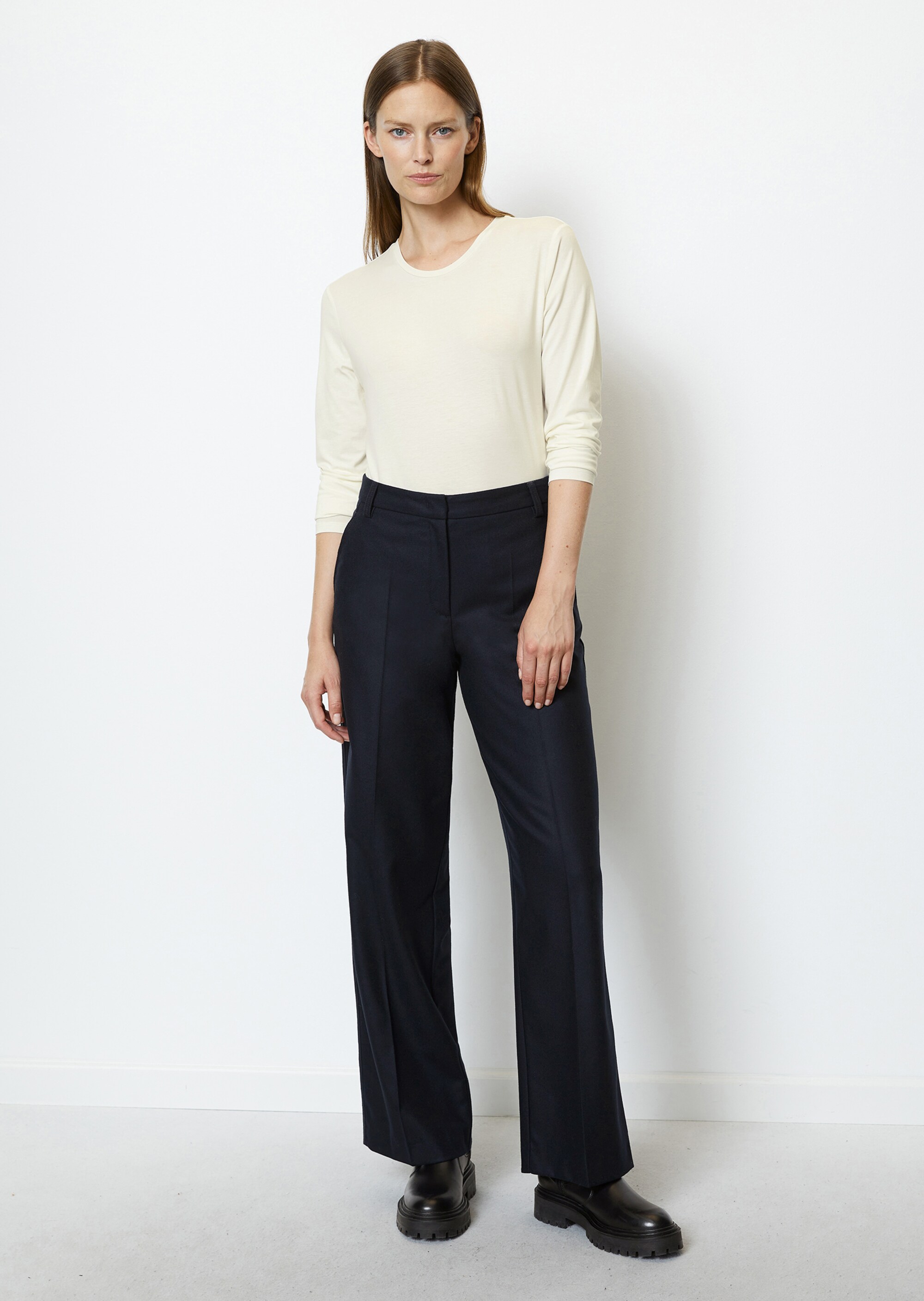 Longsleeve regular aus OCS Blended TENCEL™ Modal