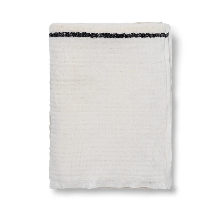 Ferm Living - Dela Decke 170 x 120 cm, natur