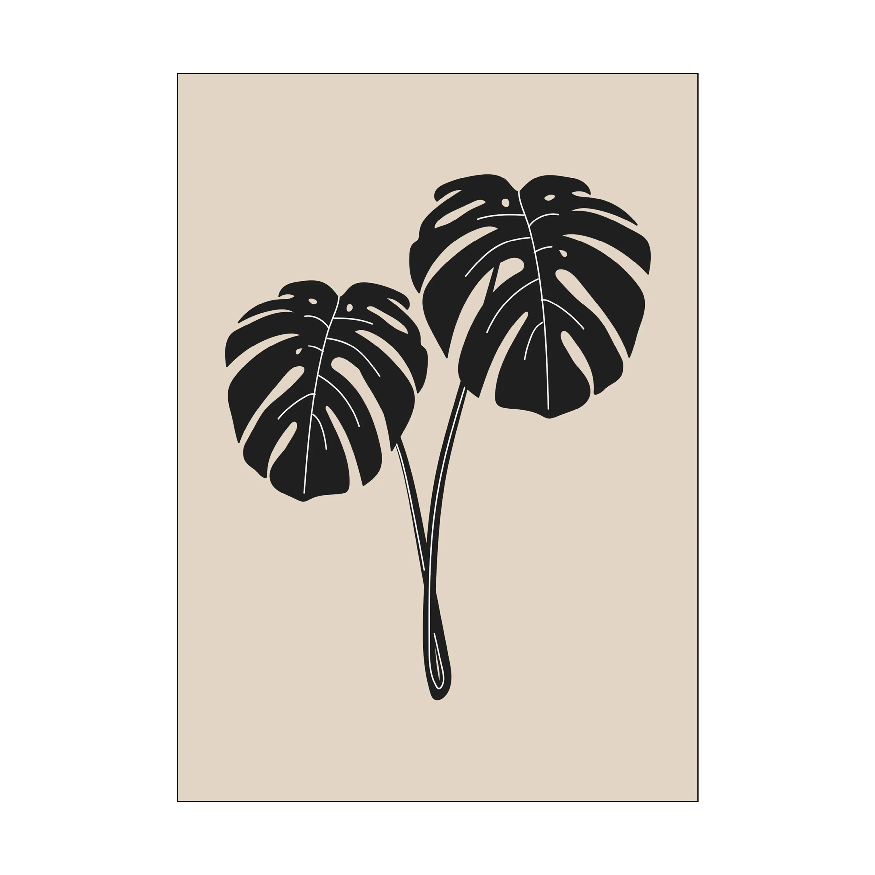 Poster&Frame Plakat - Monstera Deliciosa