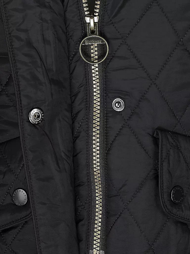 BARBOUR Steppjacke FLYWEIGHT CAVALRY schwarz