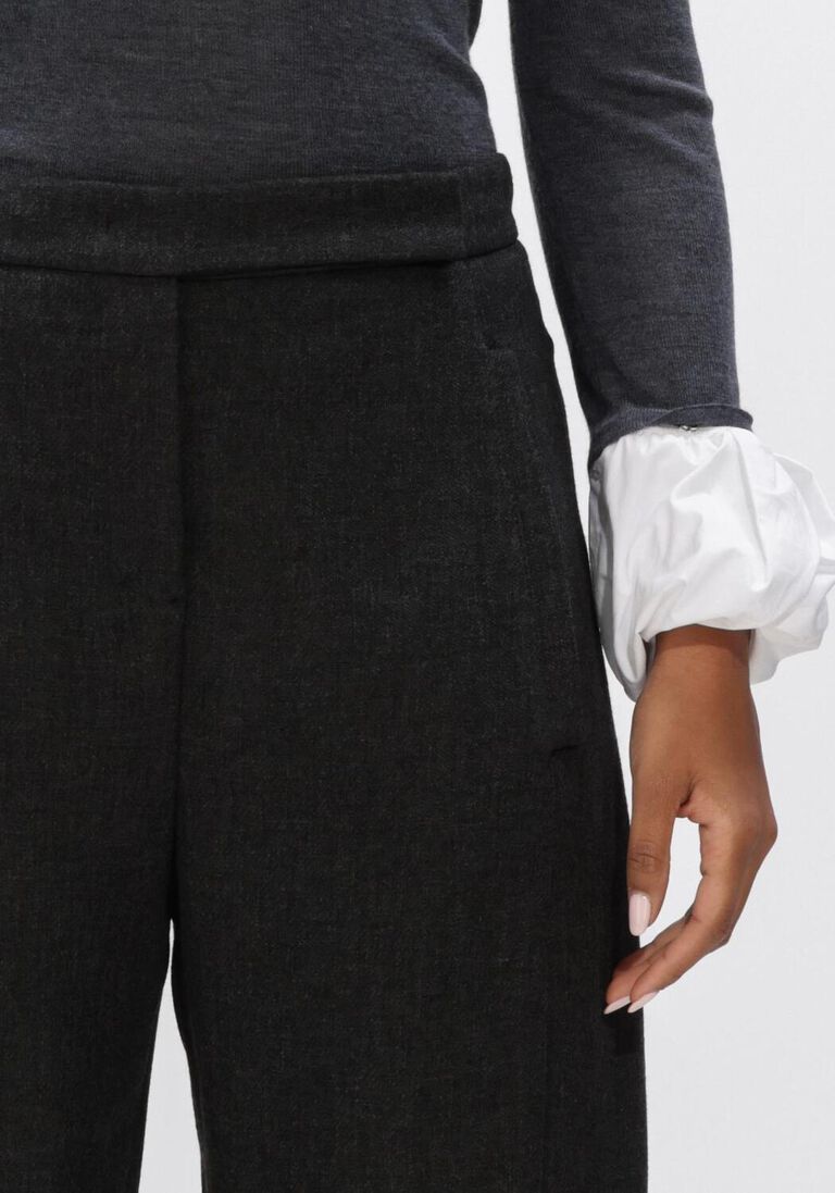 donkergrijze dorothee schumacher broeken layered coolness pants