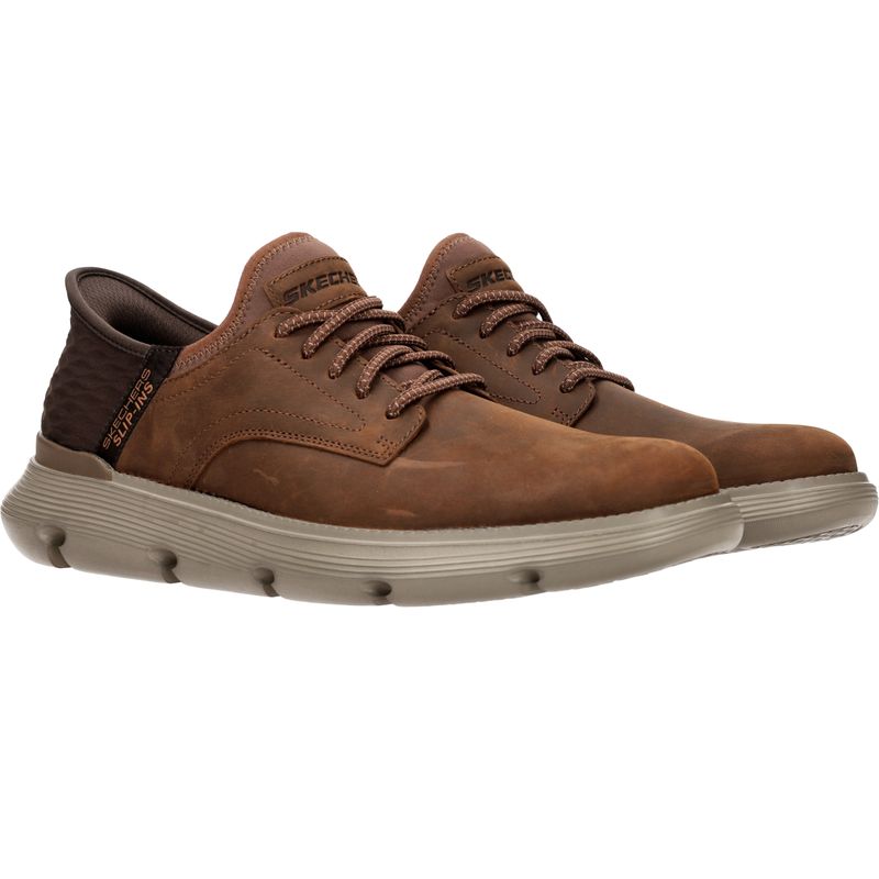 Skechers Hands Free Slip-ins Garza-Gervin Wide Instappers Cognac Heren