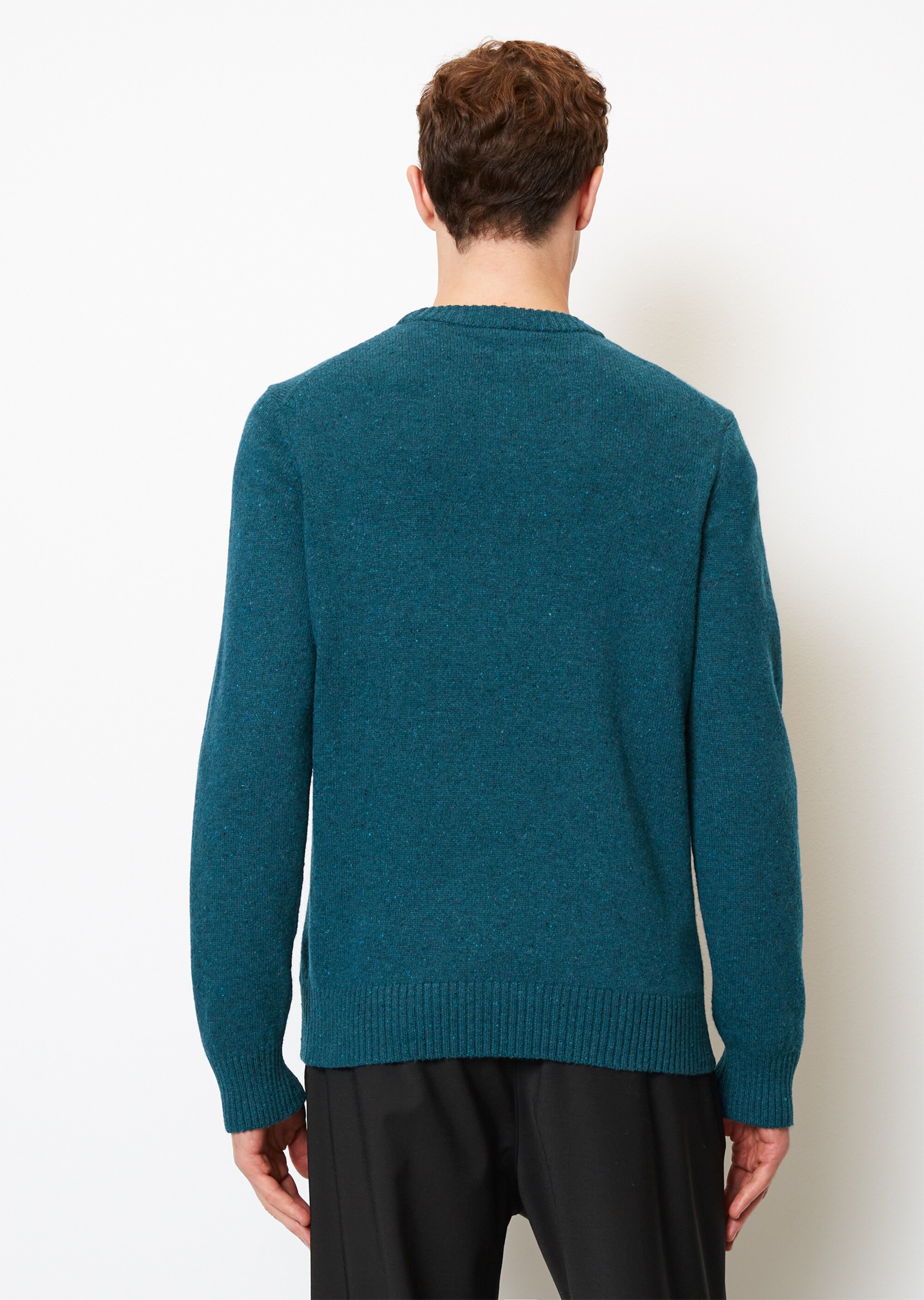 Pullover regular aus gesprenkeltem Tweedgarn