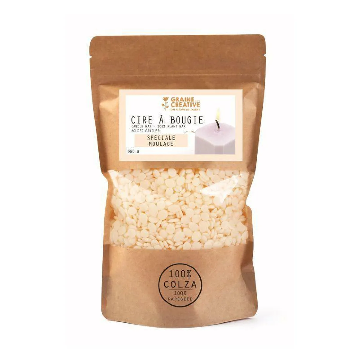 Graines Créatives Cire végétale moulage Colza 380 g