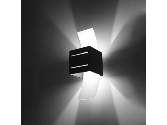 Sollux LORETO Applique murale à 1 lumière, noir, G9