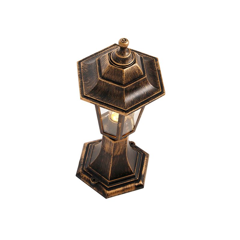 Buitenlamp antiek goud 42 cm IP44 - New Haven