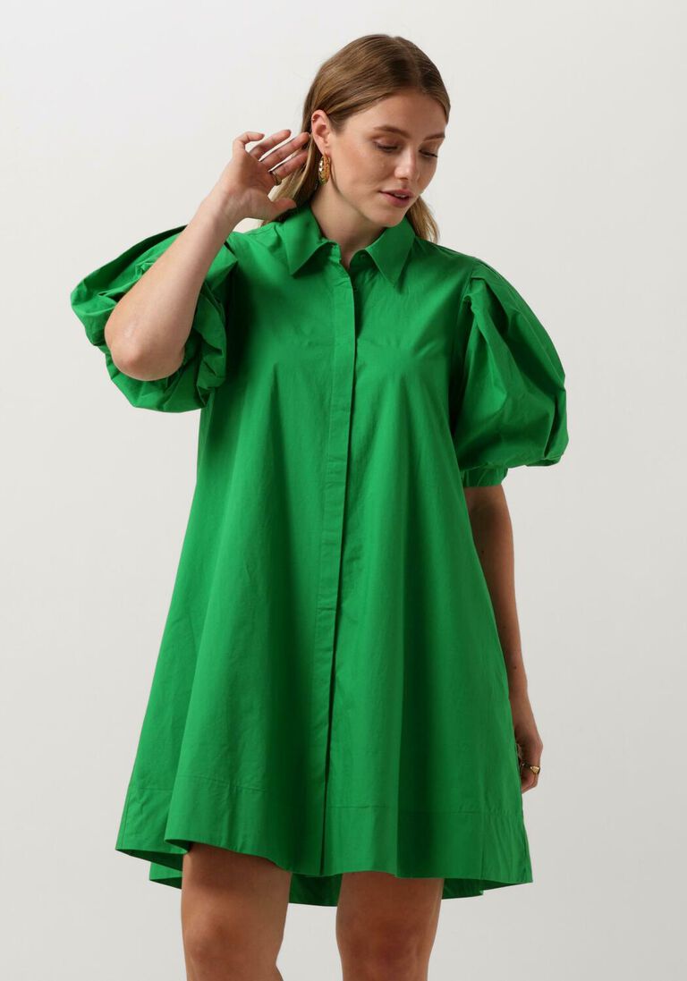 NOTRE-V groene notre-v mini jurk nv-davy dress