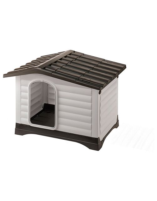 Ferplast Dogvilla Grijs&Bruin - Hondenhok
