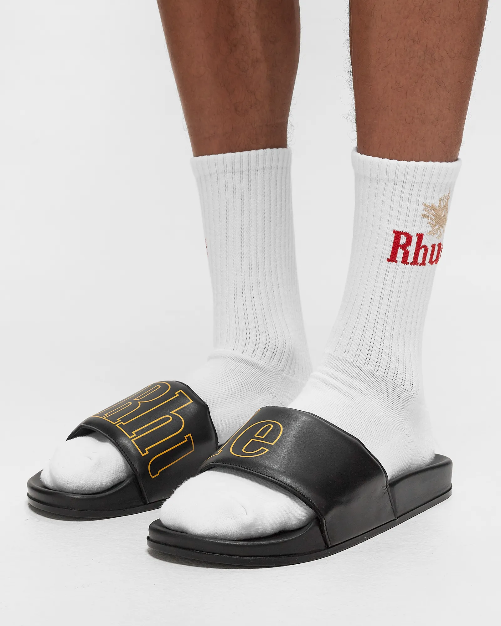 Rhude RHUDE LEATHER SLIDES