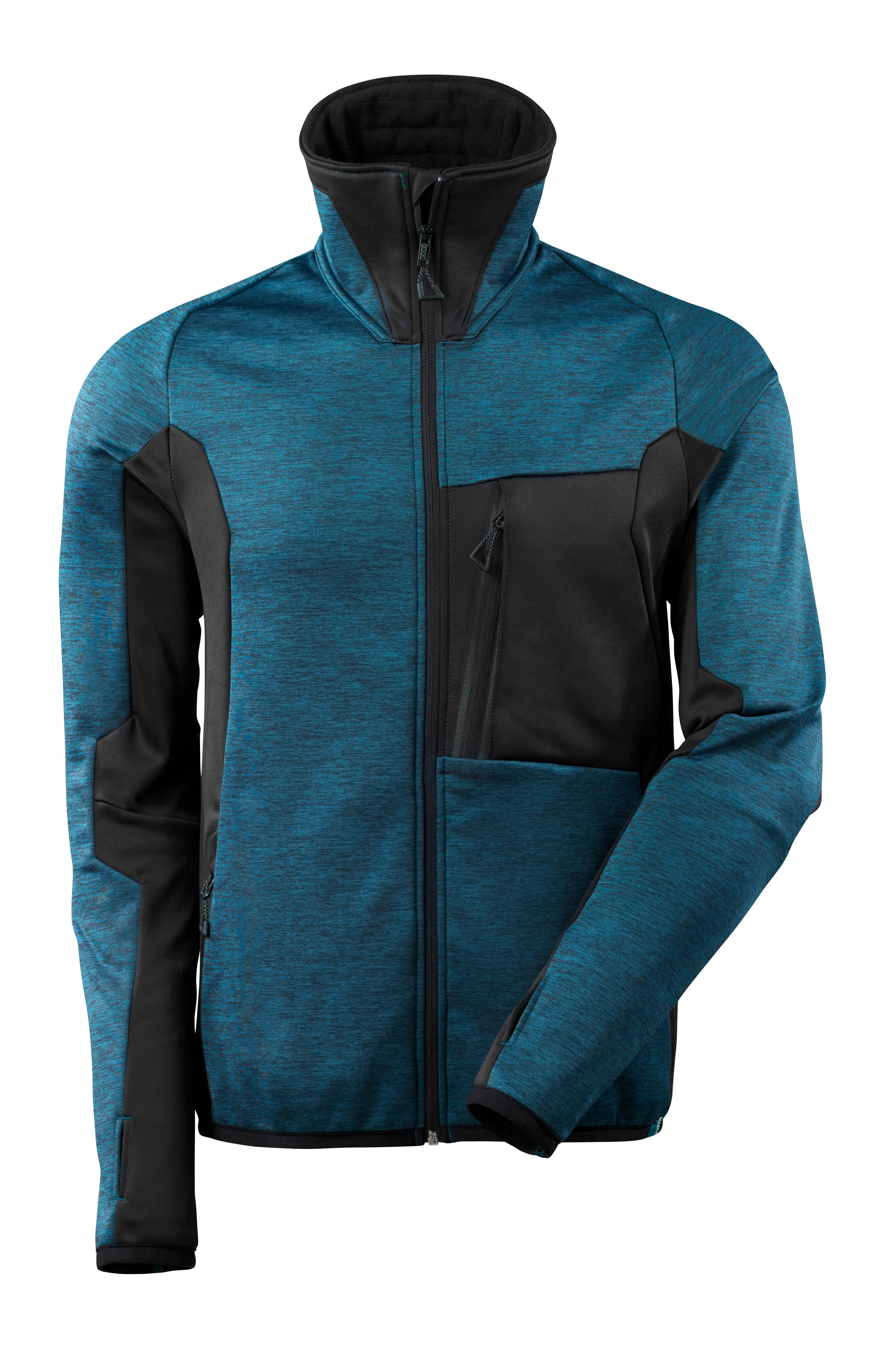 MASCOT Advanced - Fleecevest - Donkerpetrol / zwart - XS