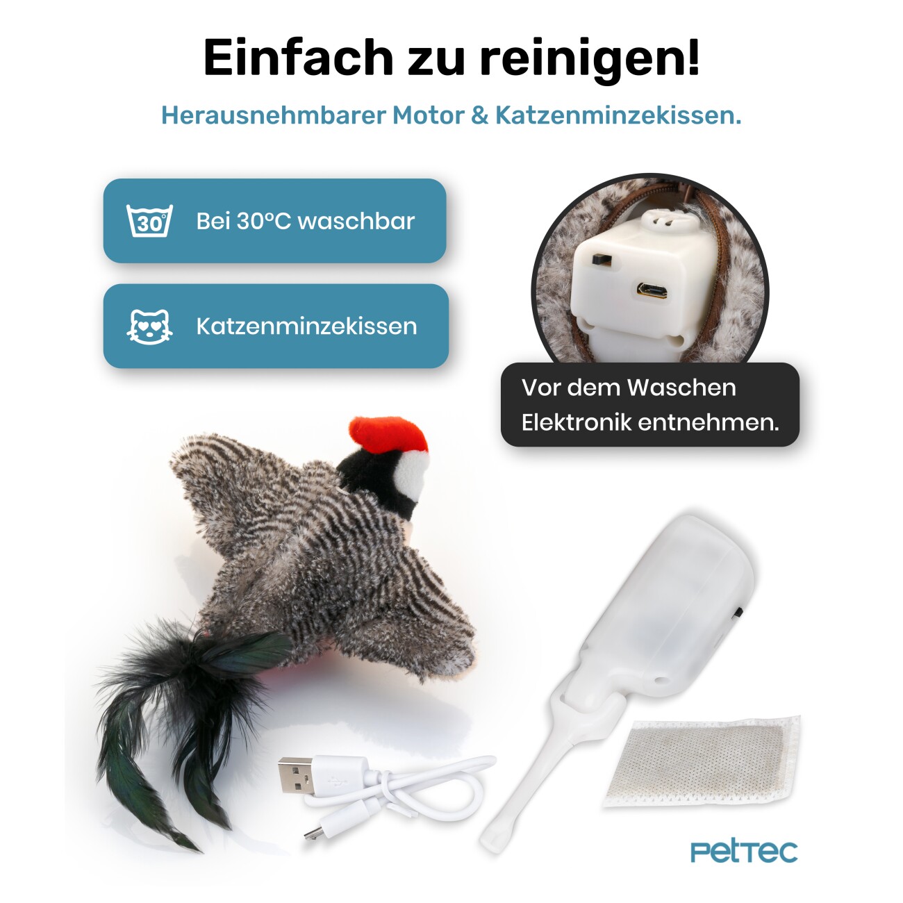 PetTec interaktives Plüschtier - Specht