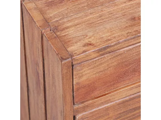 Table de chevet avec 3 tiroirs 35x25x35 cm Bois de récupération