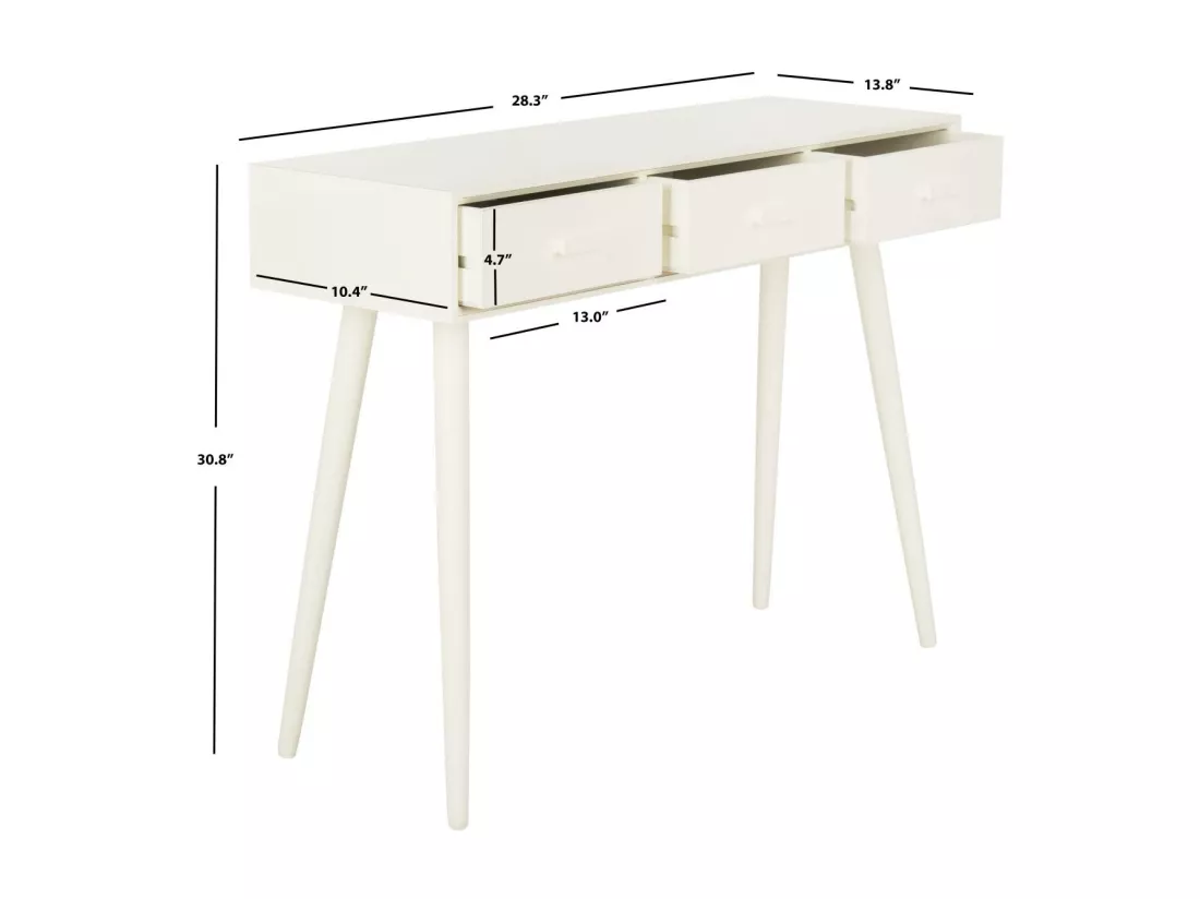 Table d'appoint Antique & Blanc 36 X 106 X 81.28 cm - Ilah