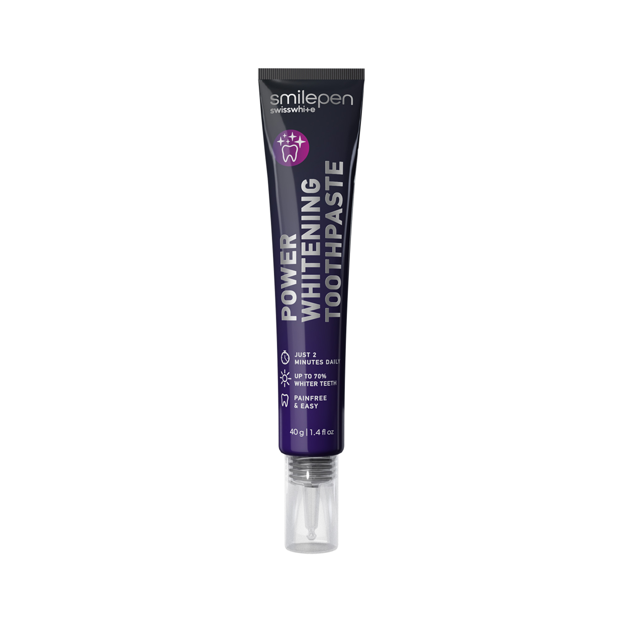Zahnbleaching Power Whitening Toothpaste Zahnpasta zur Zahnaufhellung (SPCPWT) - Lila