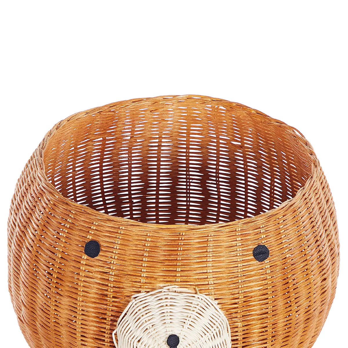 Beliani HIMBA - Panier ours en rotin naturel