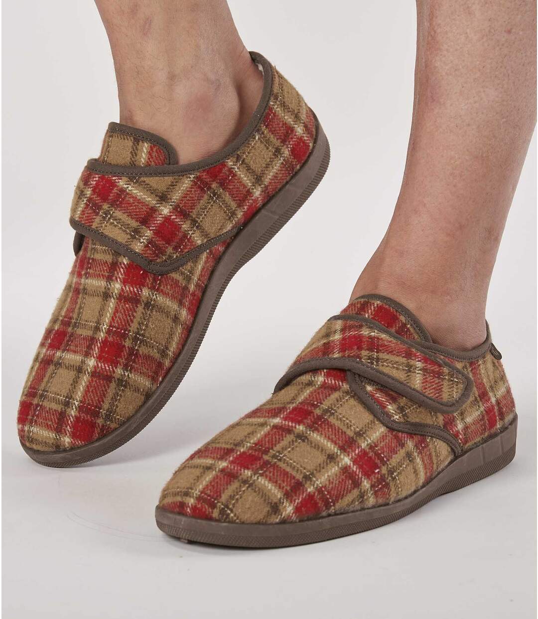 Chaussons Scratchés Fourrés Sherpa