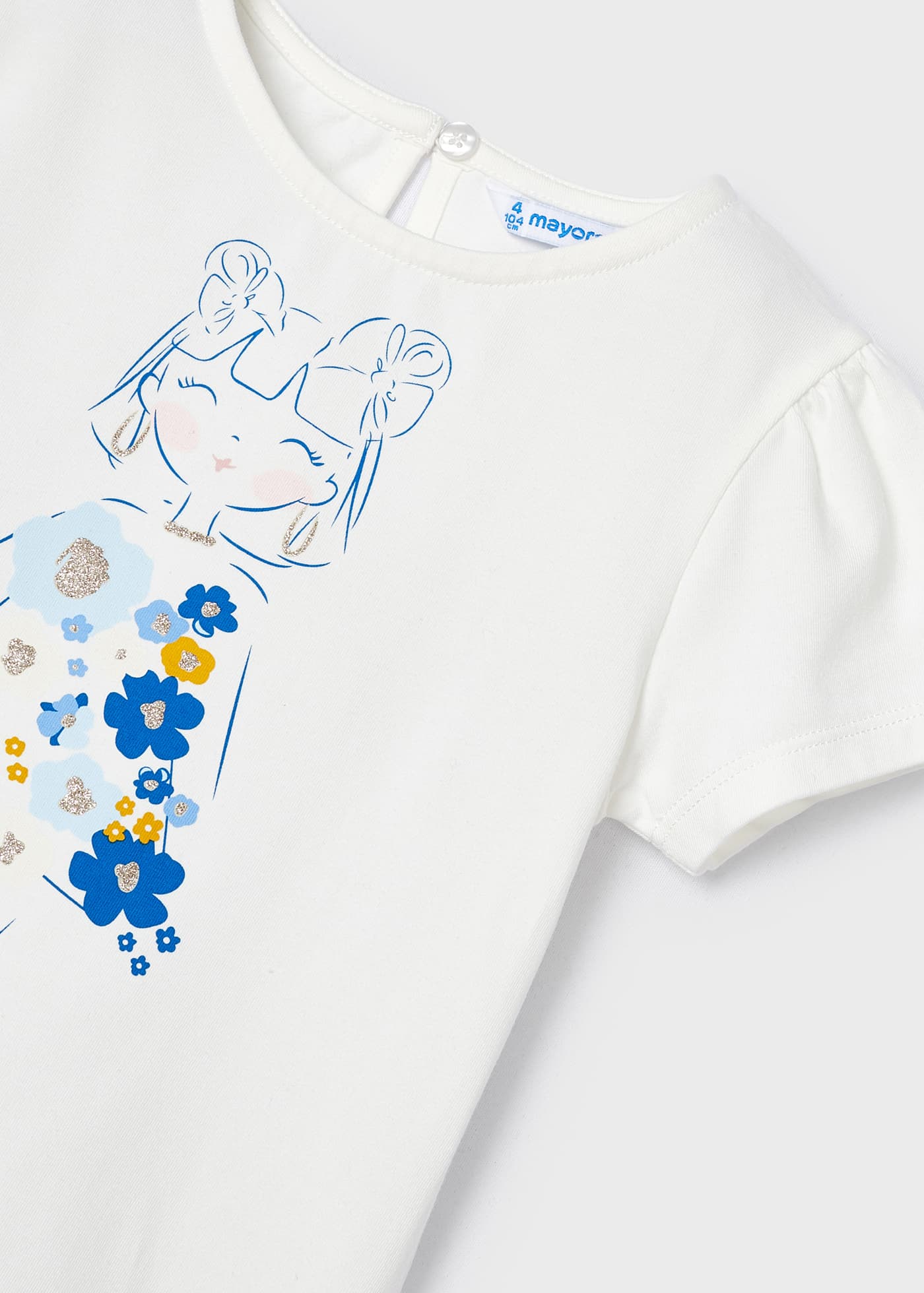 Conjunto de saia infantil de duas peças