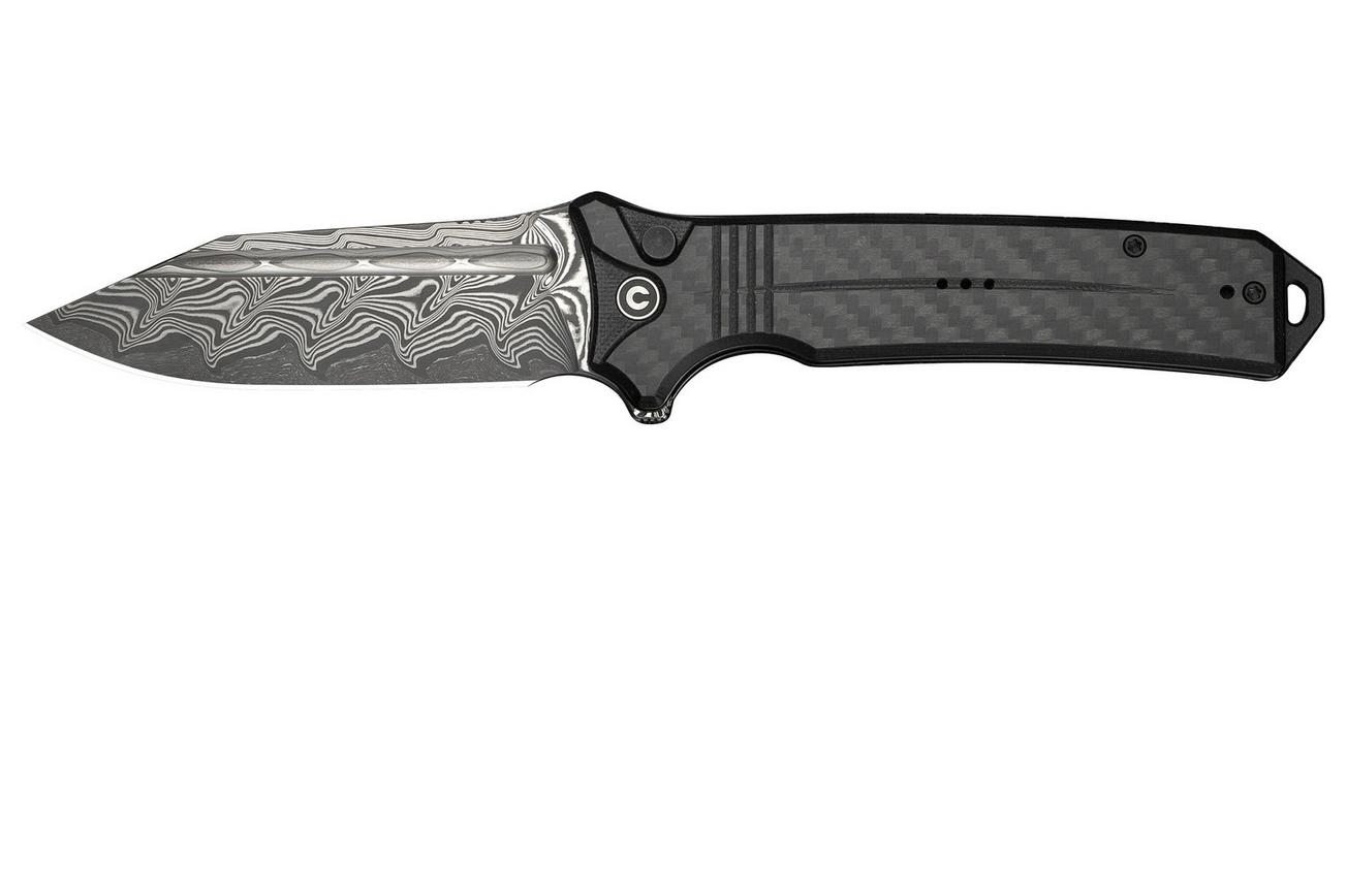 Civivi Neurohaptic C23080-DS1 Damascus, Carbon Fiber Overlay G10, zakmes