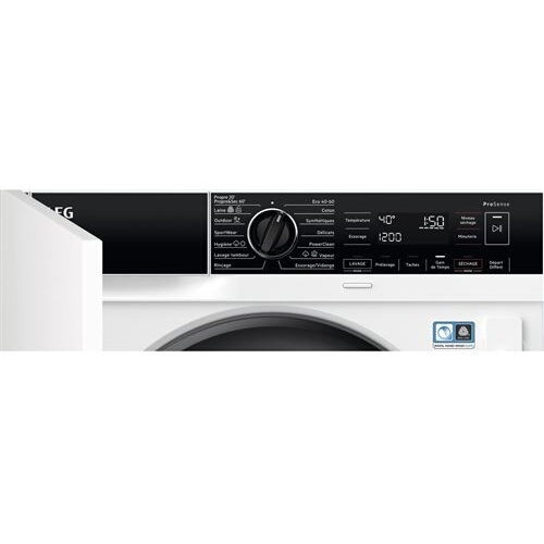 Lave-linge séchant Aeg LWG88416BI
