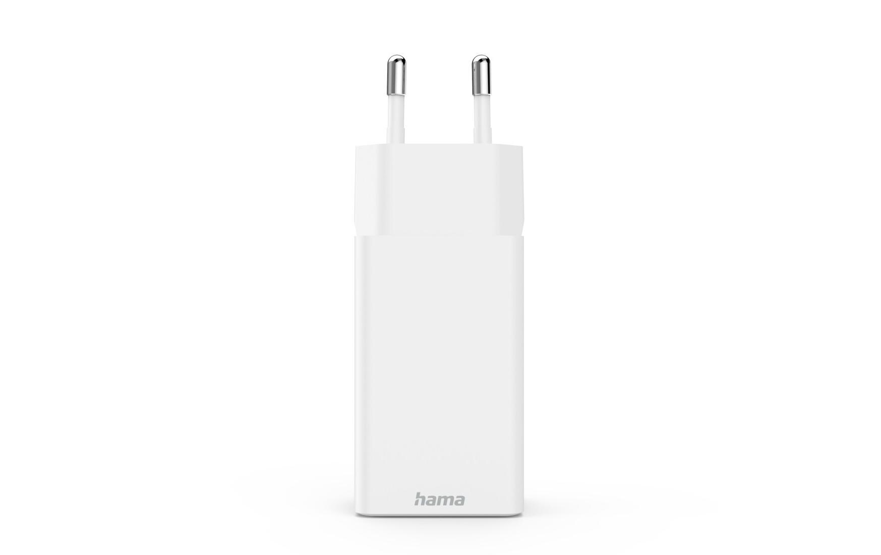 USB-Wandladegerät Gan charger 2x USB-A USB-C 45 W WeissSchnellladegerät mit 1x USB-C und 2x USB-A