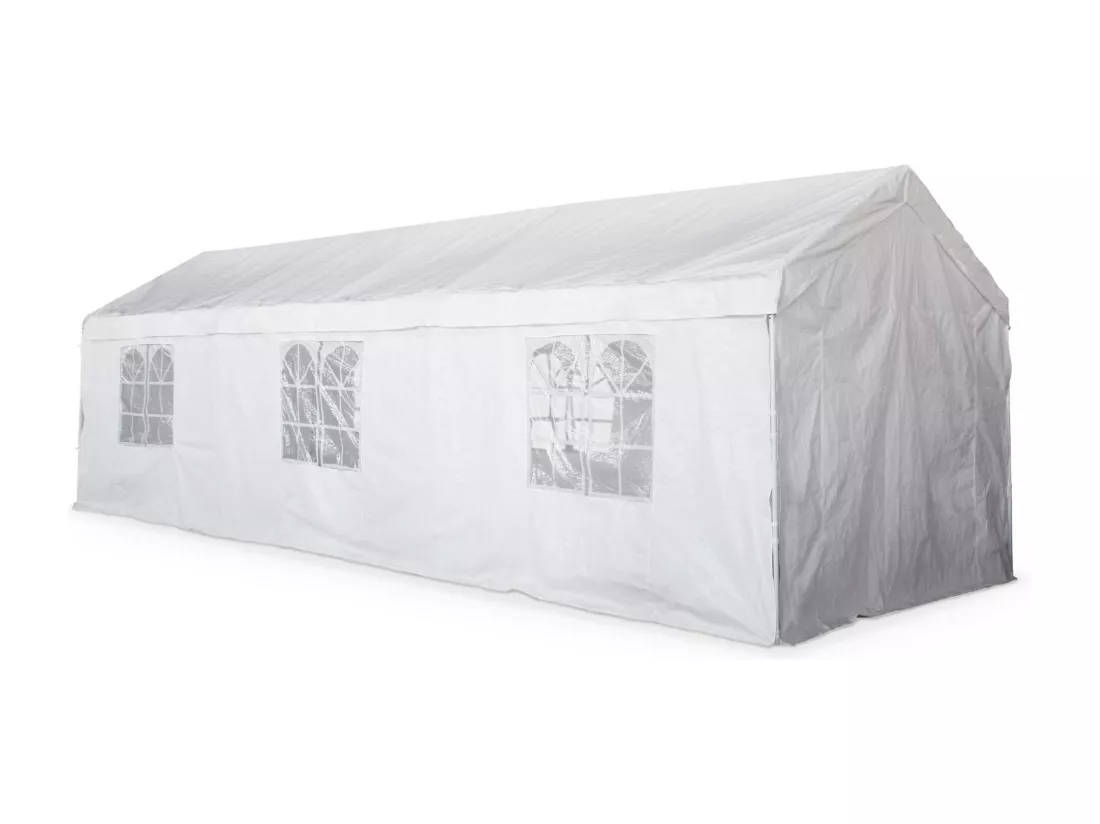 Tente de réception - Burdigala 3x9m - Blanc. connecteurs métal. tente de jardin idéale pour réception à utiliser comme pavillon. chapiteau ou tonnelle