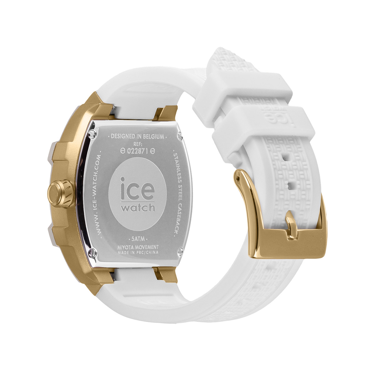 Montre ICE WATCH Ice boliday femme bracelet silicone blanc