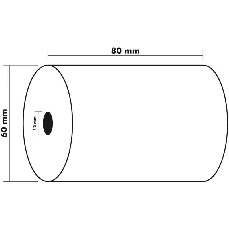 Bobines Balances Exacompta 43804E - l 80 mm x L 44 m, Ø 56 mm - 1 pli(s) - paquet de 1