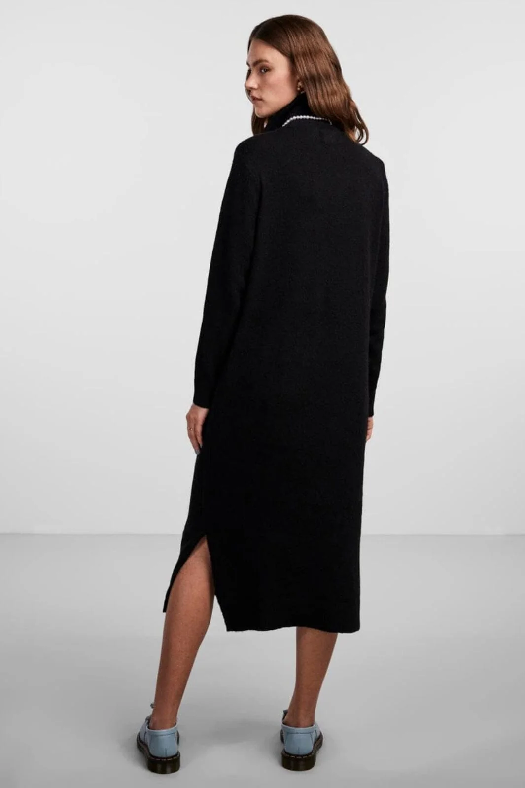 Pieces Pcjuliana Ls Rollneck Knit Dress 3933929 black