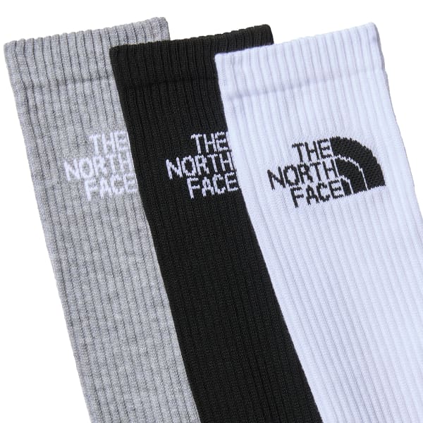 Chaussette THE NORTH FACE MULTI SPORT CUSH CREW SOCK 3P BLACK ASSORTED
