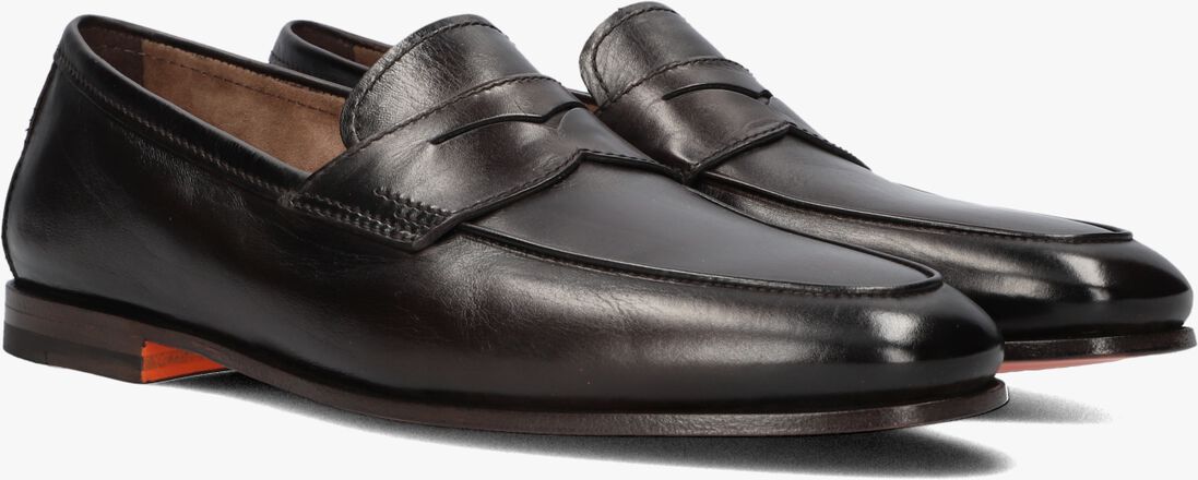 bruine santoni loafers carlos