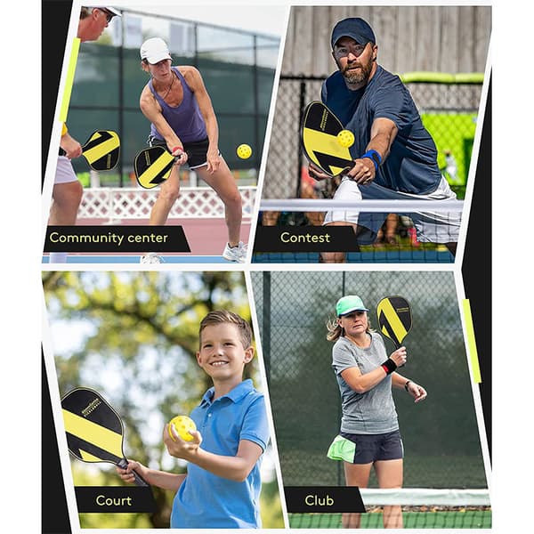 INF Pickleball-padlesett - Glassfiberpadler, baller og bag  1