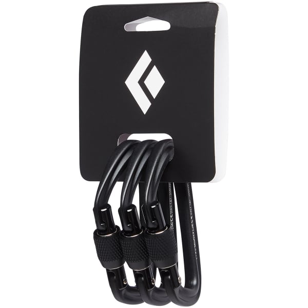 Mousqueton escalade BLACK DIAMOND HOTFORGE SCREWGATE 3 PACK BLACK