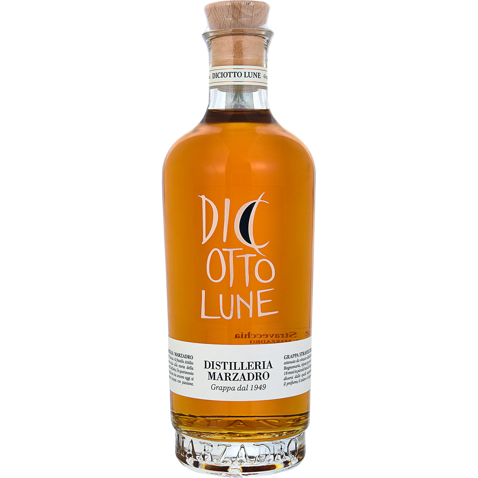 Marzadro Le 18 Lune Grappa 70 cl
