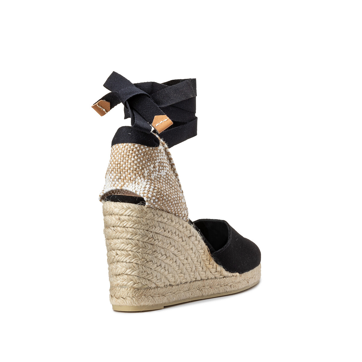 CASTANER<br>Espadrilles de algodão com salto anabela Carina