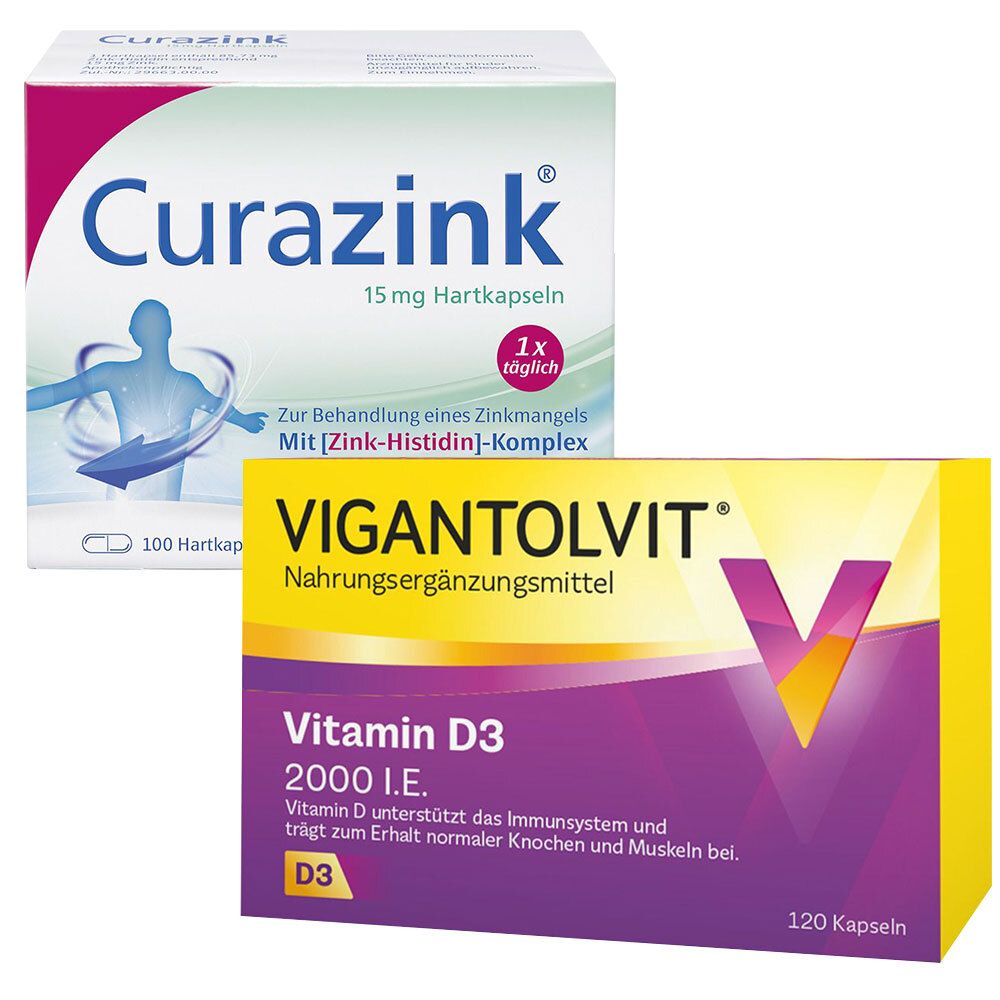 VIGANLTOLVIT® Vitamin D3 2.000 I.E. + Curazink Set