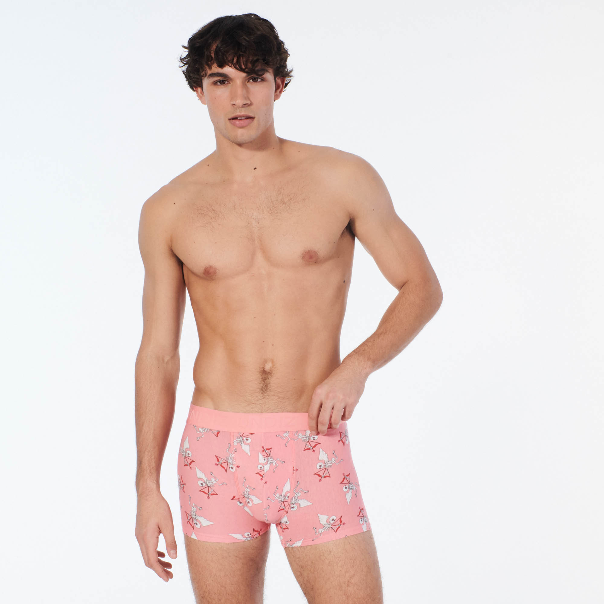 Boxer à motifs Cupidon squelette