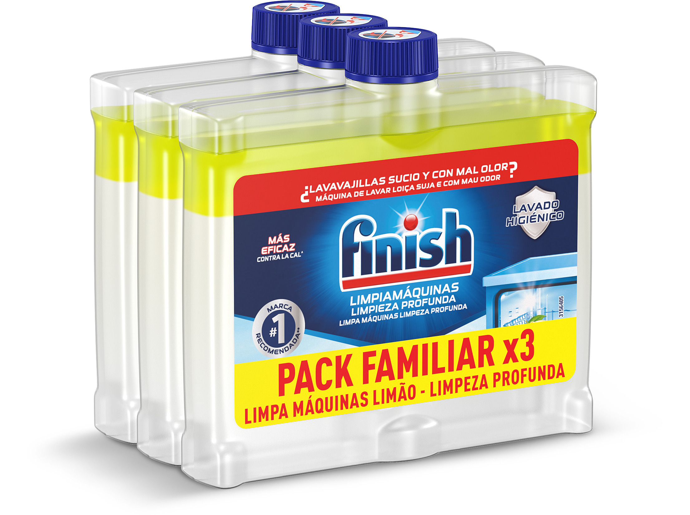 LIMPA MÁQUINAS FINISH LIMÃO 3 UN