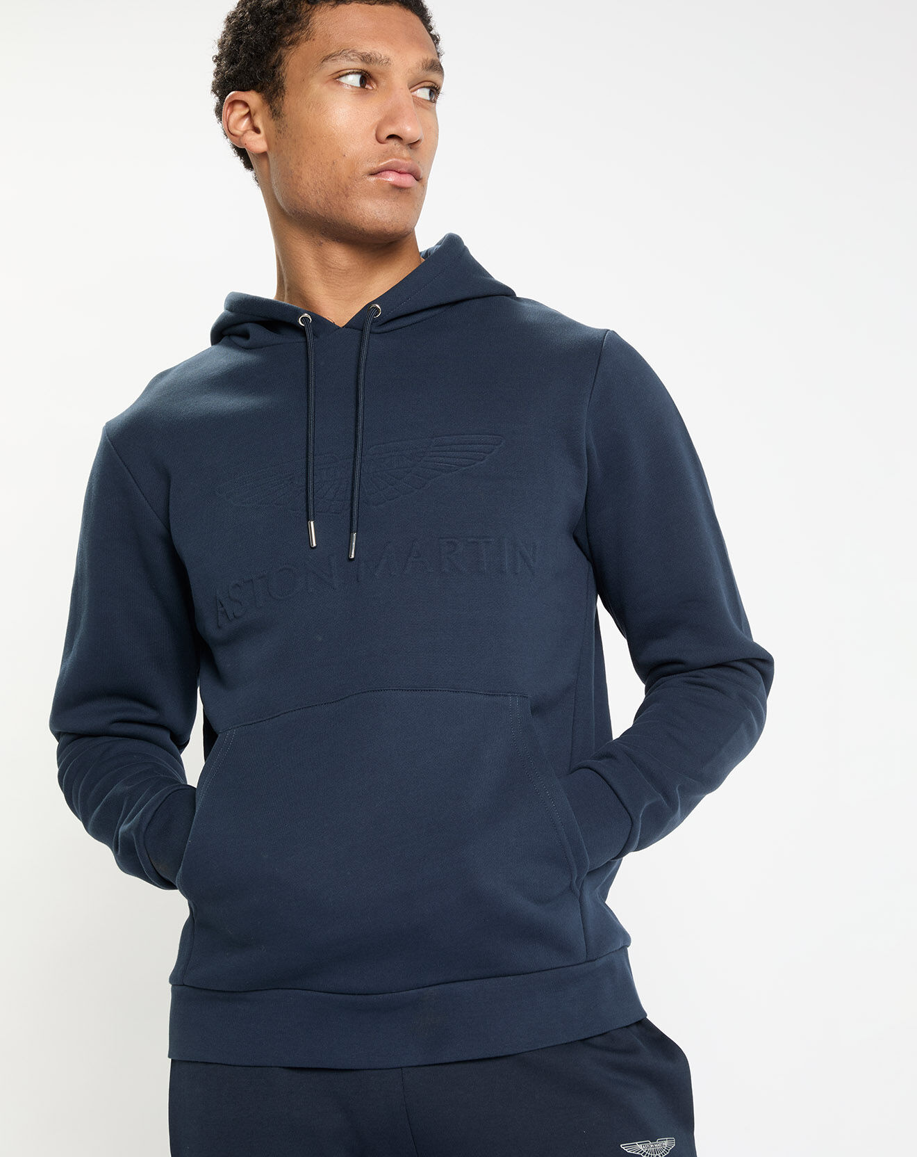 Hackett London Sweat à capuche Aston Martin Racing bleu marine