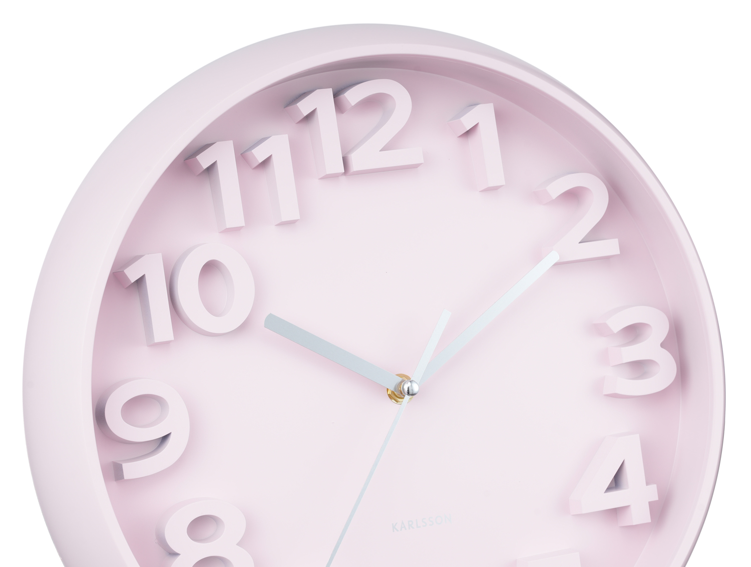 Wandklok Elevated Classic Numbers - Zachtroze