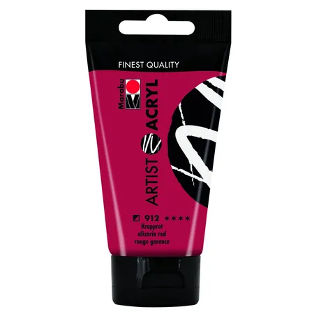 Marabu Artist Acryl, Krapprot 912, 75 ml