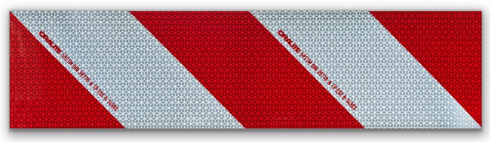 Orafol Oralite 5921M Voertuigwaarschuwingsmarkering 4 x 141x564mm DIN 30710