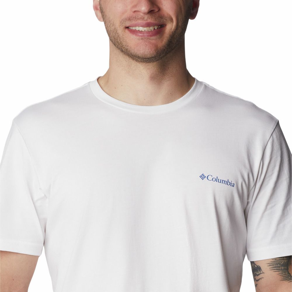 Columbia RAPID RIDGE™ - Tee-shirt Homme white/natures