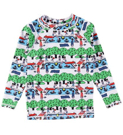 Sm?folk Bådebluse - UV50+ - Cream m. Sv?mmebassin