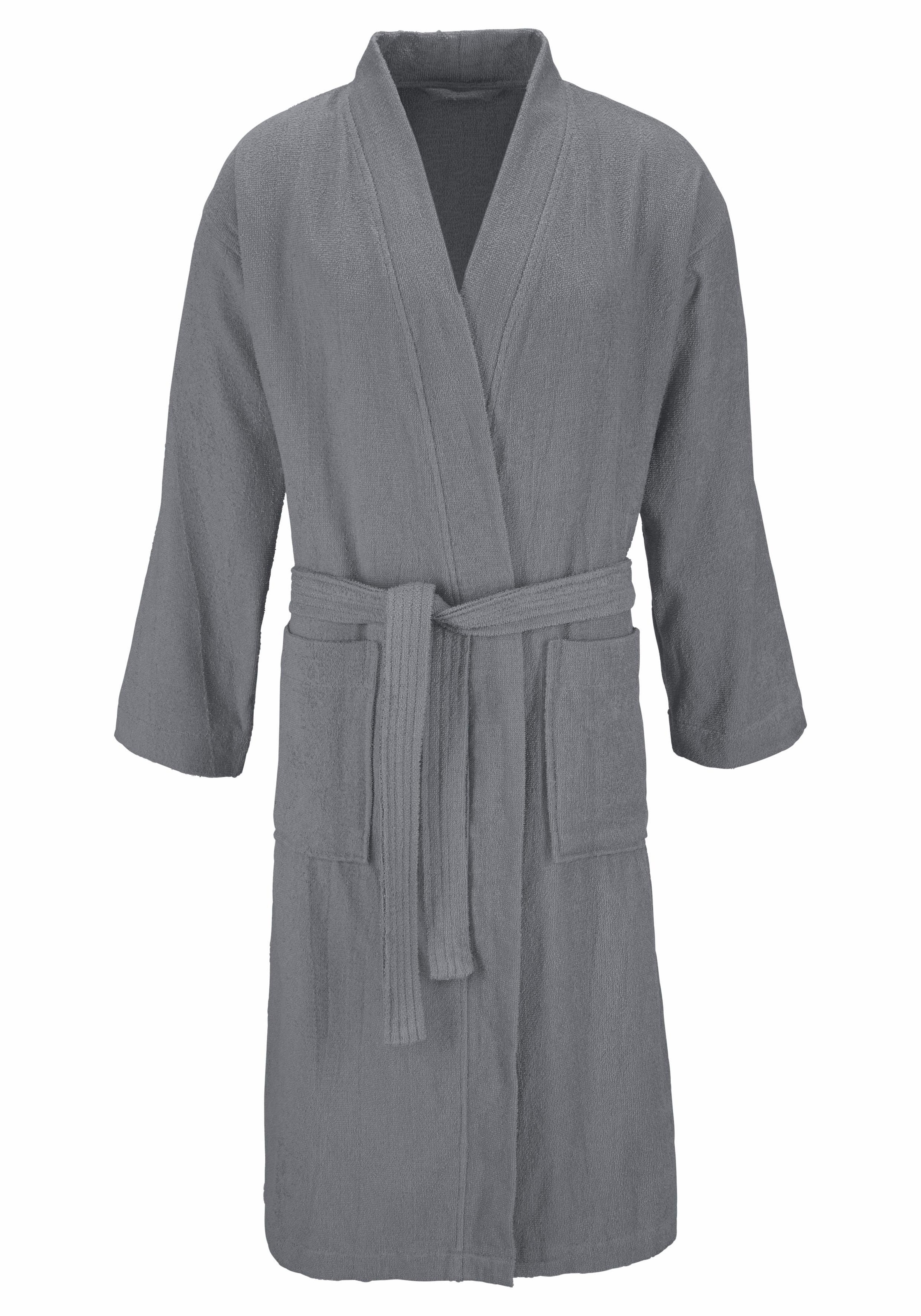 GOODproduct Unisex-Bademantel »Travel, ideal für Sauna & Spa, Hotelbademantel, Morgenmantel« 1 Stk. für Damen & Herren, leichte Qualität, langer Bademantel, S-3XL