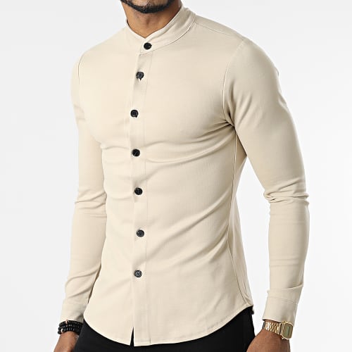 Chemise A Manches Longues 4206 Beige Foncé