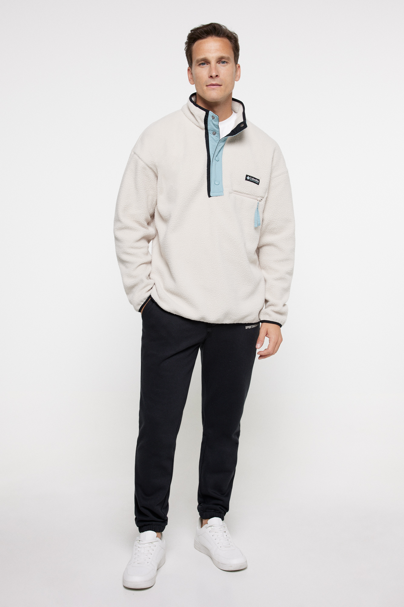 Jaqueta masculina Columbia™ Helvetia™ com fecho de pressão e fleece