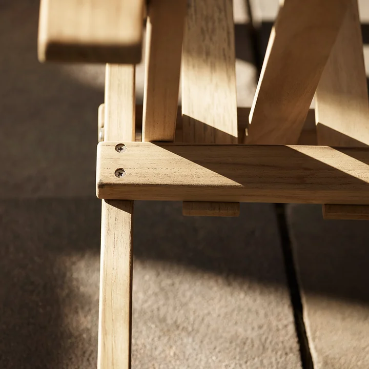 Carl Hansen - BM5568 Liegestuhl, Teak unbehandelt