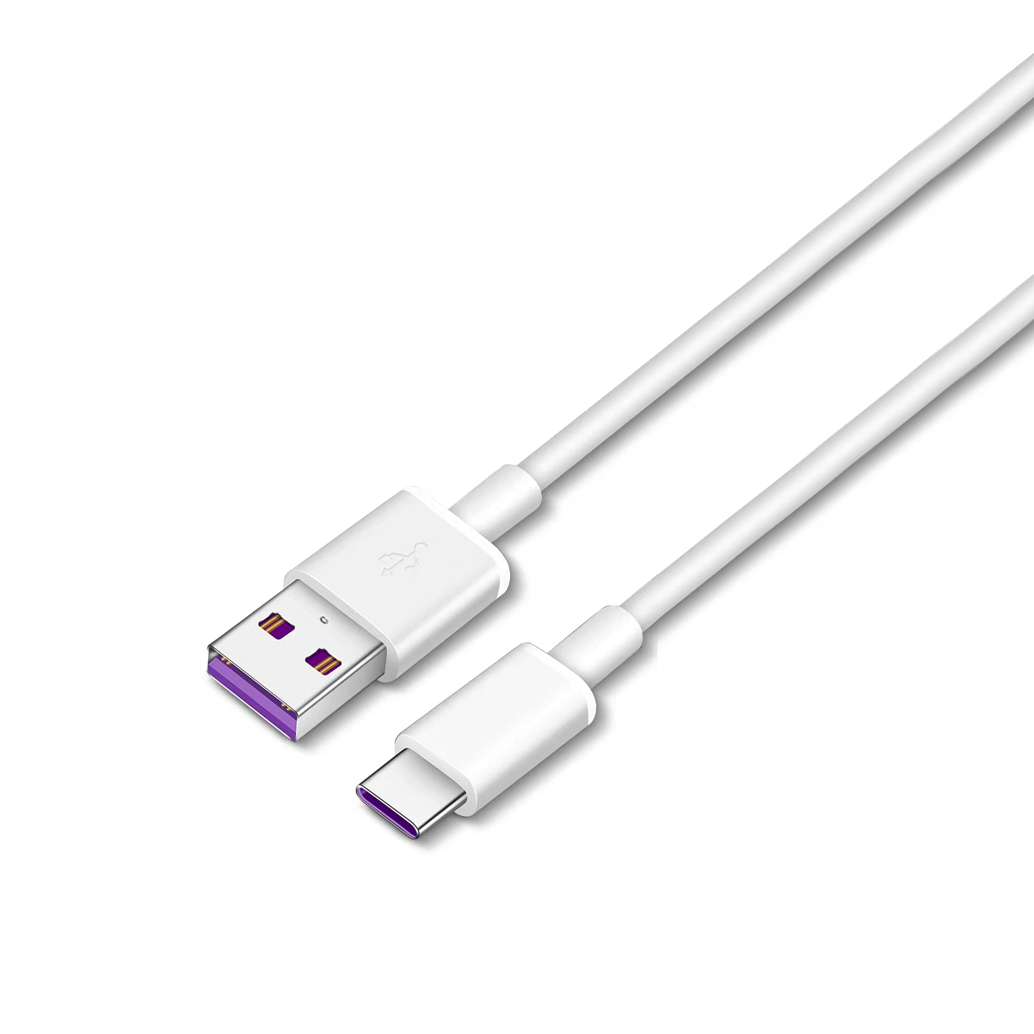 Ladekabel für Smartphones USB Typ C 1 m weiss 3er Set