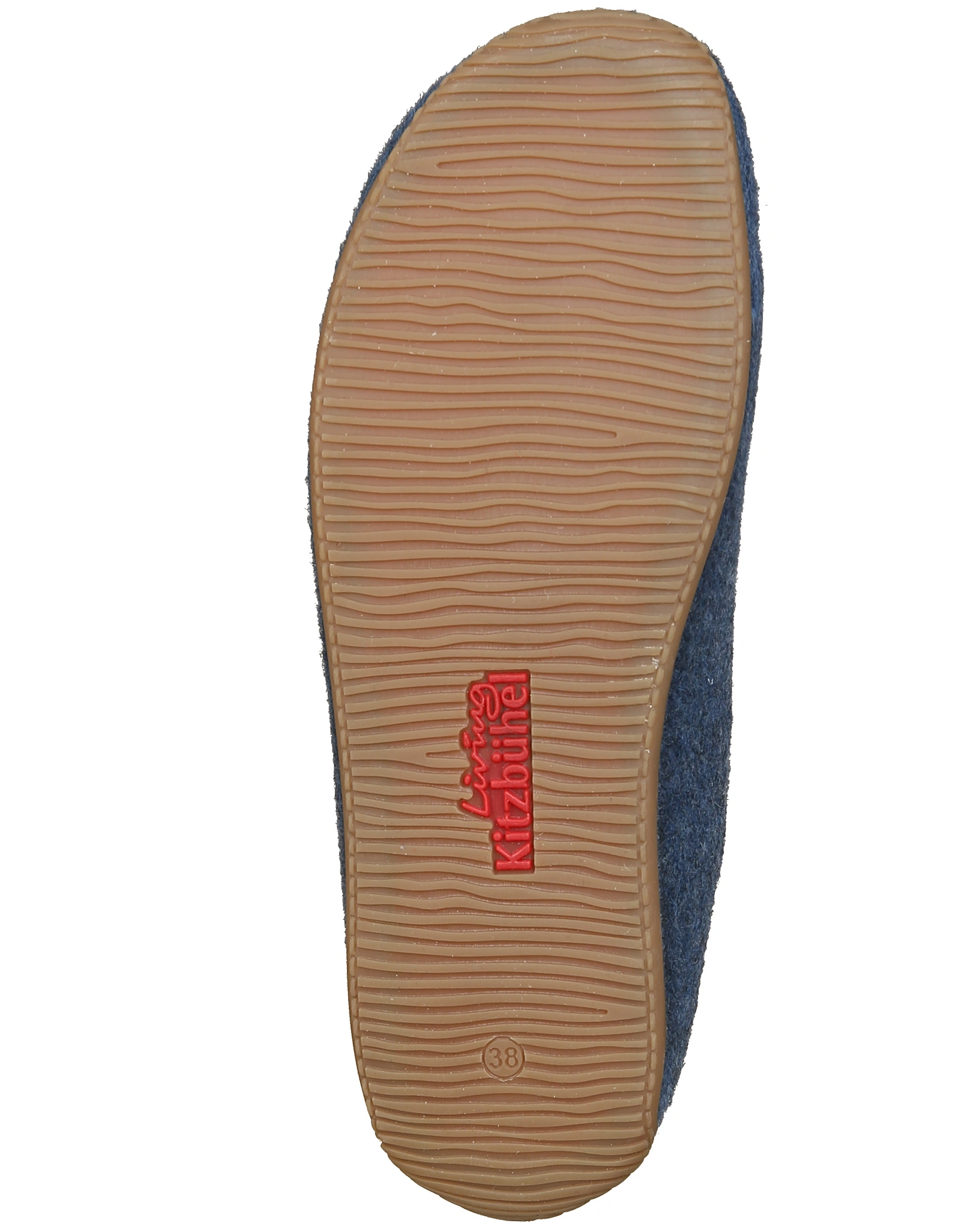 Filzpantoffel SCHWEIZER KREUZ in midnight navy