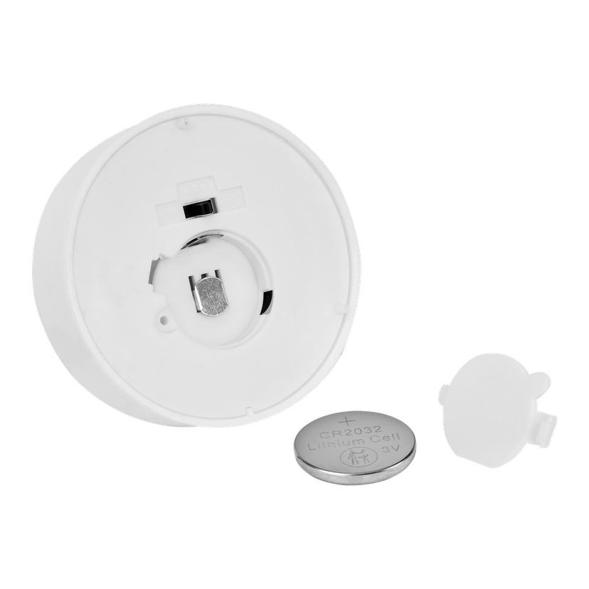 Store telys med flakkende flamme LED 2-pk Ø6 cm